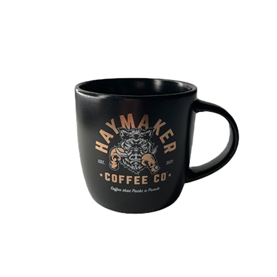 Black ceramic mug - GR-MUG-C01-15Z-BLK