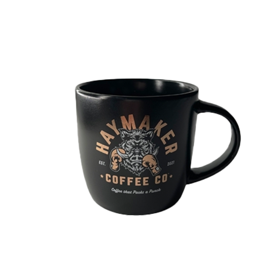 Black ceramic mug - GR-MUG-C01-15Z-BLK