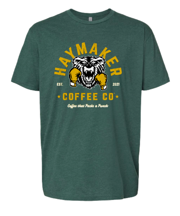 Vintage Forest Green Gold letters 